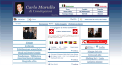 Desktop Screenshot of carlomarullodicondojanni.net